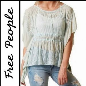 Free People Sheer Lace Top - NWT